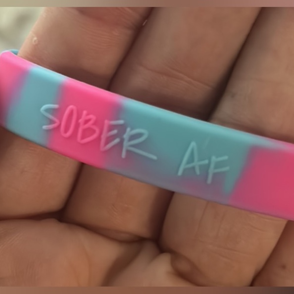 SOBER AF jelly bracelet